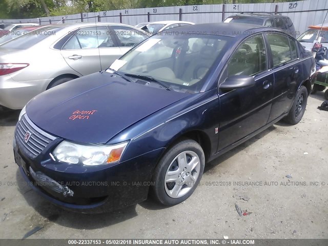 1G8AJ55F67Z138766 - 2007 SATURN ION LEVEL 2 Dark Blue photo 2