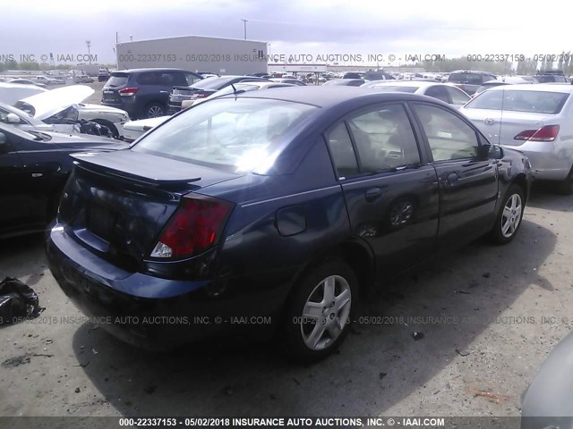 1G8AJ55F67Z138766 - 2007 SATURN ION LEVEL 2 Dark Blue photo 4
