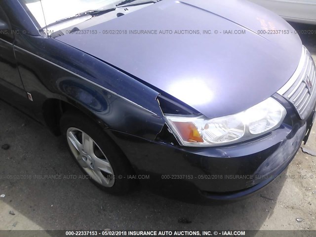 1G8AJ55F67Z138766 - 2007 SATURN ION LEVEL 2 Dark Blue photo 6