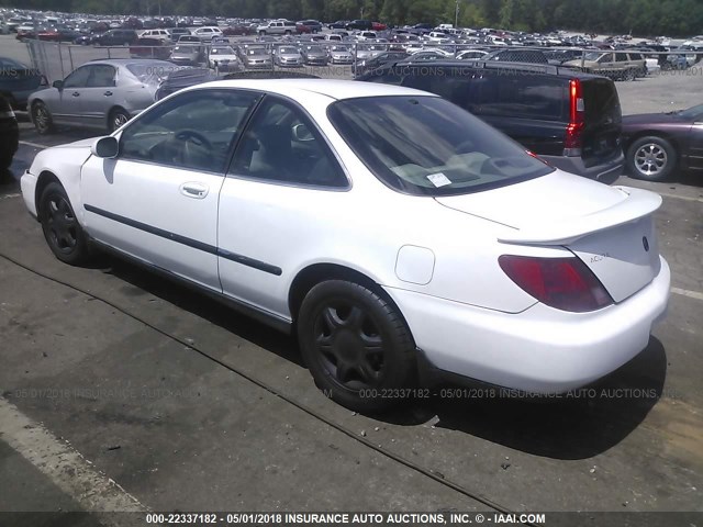 19UYA1155VL012748 - 1997 ACURA 2.2CL WHITE photo 3