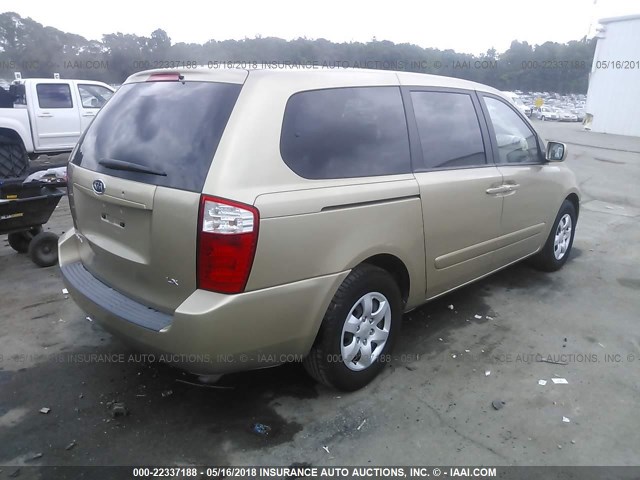 KNDMB233X66046258 - 2006 KIA SEDONA EX/LX 米色 照片 4