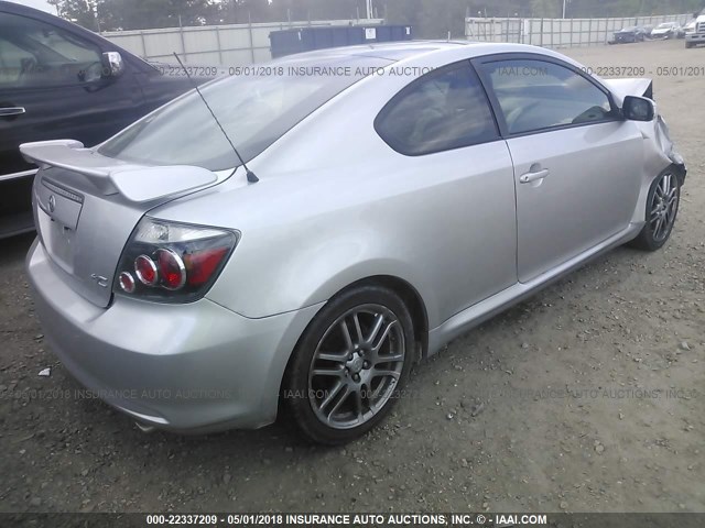 JTKDE167280252317 - 2008 TOYOTA SCION TC 银色 照片 4