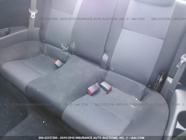 JTKDE167280252317 - 2008 TOYOTA SCION TC 银色 照片 8