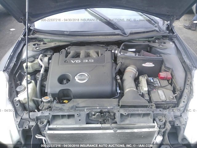 1N4BL24EX8C210042 - 2008 NISSAN ALTIMA 3.5SE GRAY photo 10