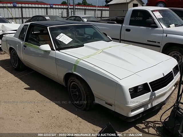 1G1GZ11G2JP112175 - 1988 CHEVROLET MONTE CARLO  WHITE photo 1