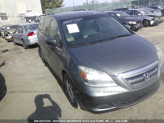 5FNRL38667B444343 - 2007 HONDA ODYSSEY EXL ნაცრისფერი ფოტო 1
