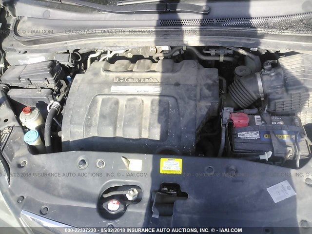 5FNRL38667B444343 - 2007 HONDA ODYSSEY EXL ნაცრისფერი ფოტო 10