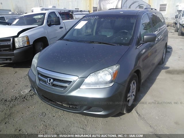 5FNRL38667B444343 - 2007 HONDA ODYSSEY EXL GRAY photo 2