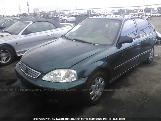 2HGEJ6613YH534785 - 2000 HONDA CIVIC SE GREEN photo 2