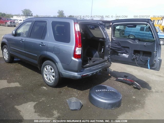 SHSRD78905U317088 - 2005 HONDA CR-V SE/EX GRAY photo 3