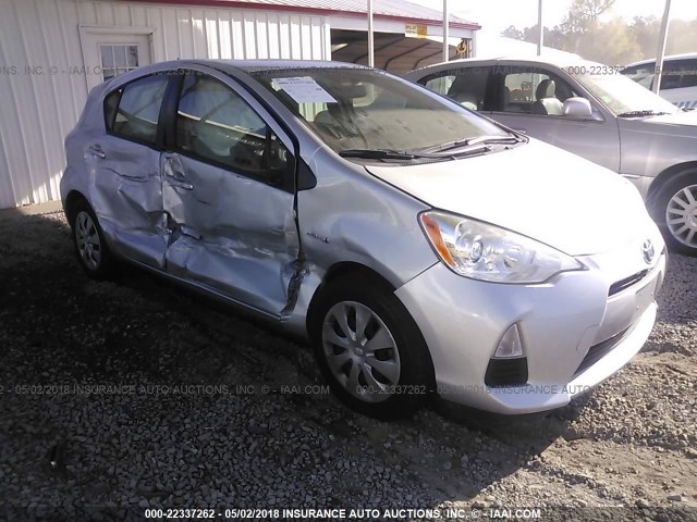 JTDKDTB38E1073303 - 2014 TOYOTA PRIUS C SILVER photo 1