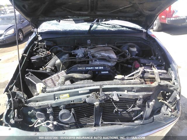 5TEHN72N72Z136148 - 2002 TOYOTA TACOMA DOUBLE CAB 绿色 照片 10