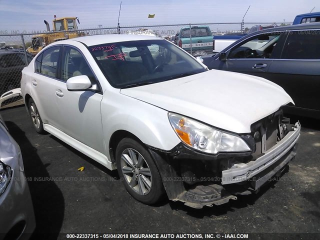 4S3BMBF69A3222217 - 2010 SUBARU LEGACY 2.5I PREMIUM WHITE photo 1