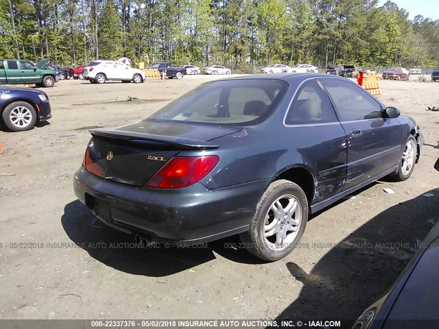 19UYA3250WL001099 - 1998 ACURA 2.3CL GREEN photo 4