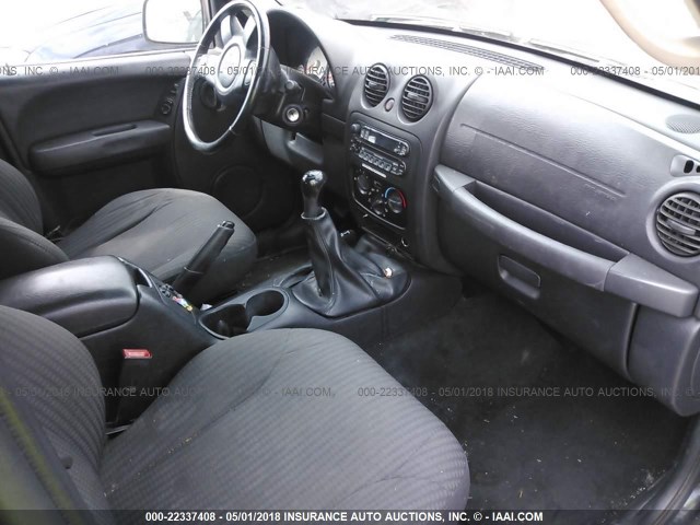 1J4GL48K84W156481 - 2004 JEEP LIBERTY SPORT 黑色 照片 5