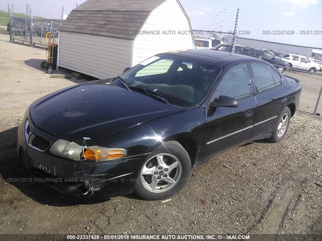 1G2HX54K924133198 - 2002 PONTIAC BONNEVILLE SE BLACK photo 2