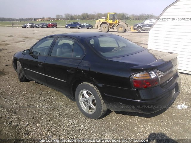 1G2HX54K924133198 - 2002 PONTIAC BONNEVILLE SE BLACK photo 3