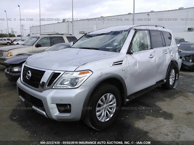 JN8AY2NDXH9006338 - 2017 NISSAN ARMADA SV/SL/PLATINUM SILVER photo 2