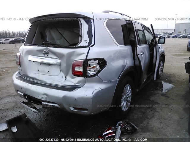 JN8AY2NDXH9006338 - 2017 NISSAN ARMADA SV/SL/PLATINUM SILVER photo 4