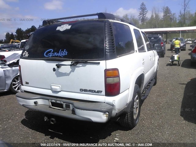 1GNEK13Z03R131534 - 2003 CHEVROLET TAHOE K1500 WHITE photo 4