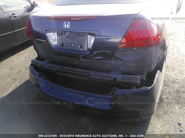 JHMCM56127C005397 - 2007 HONDA ACCORD VALUE BLUE photo 6