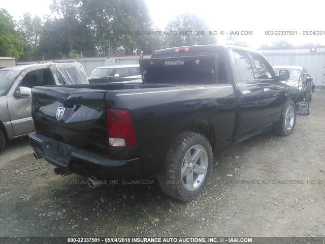 1C6RD6FT3CS191820 - 2012 DODGE RAM 1500 ST BLACK photo 4