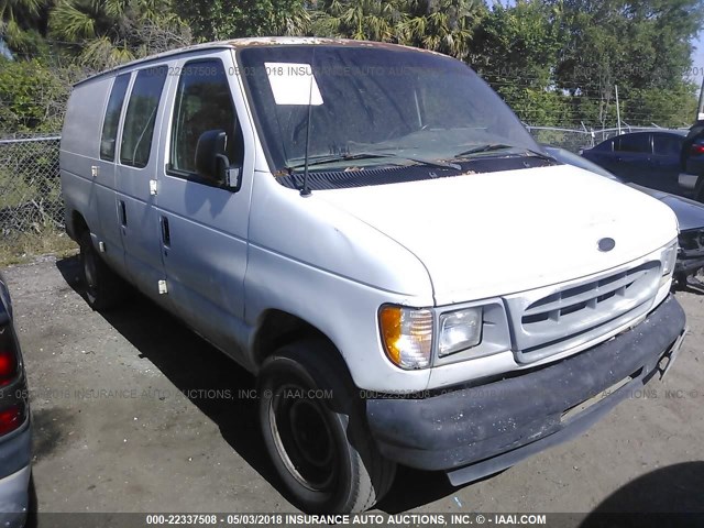 1FTNE24L51HB04123 - 2001 FORD ECONOLINE E250 VAN WHITE photo 1