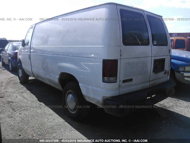 1FTNE24L51HB04123 - 2001 FORD ECONOLINE E250 VAN WHITE photo 3