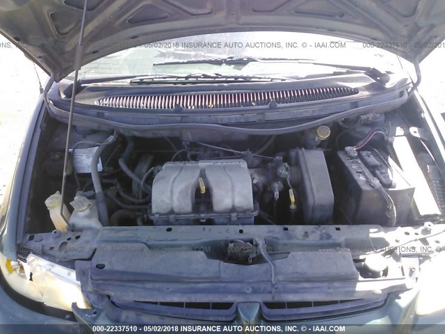 2B4FP25B4VR102021 - 1997 DODGE CARAVAN GREEN photo 10