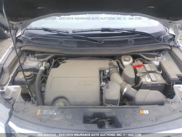 1FM5K8F88GGC05204 - 2016 FORD EXPLORER LIMITED 银色 照片 10