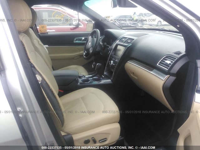 1FM5K8F88GGC05204 - 2016 FORD EXPLORER LIMITED 银色 照片 5