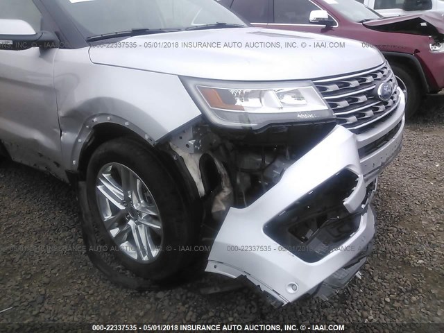 1FM5K8F88GGC05204 - 2016 FORD EXPLORER LIMITED 银色 照片 6