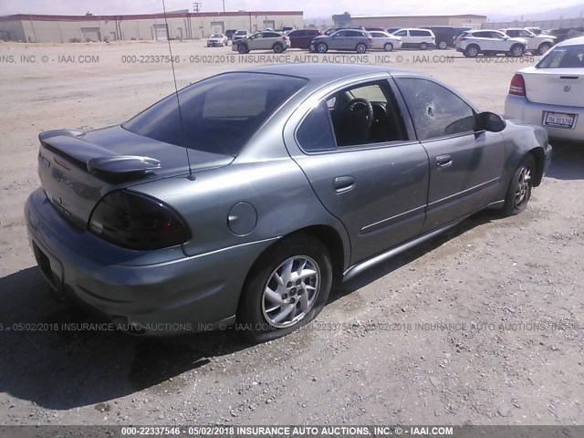 1G2NE52F34C175003 - 2004 PONTIAC GRAND AM SE GRAY photo 4