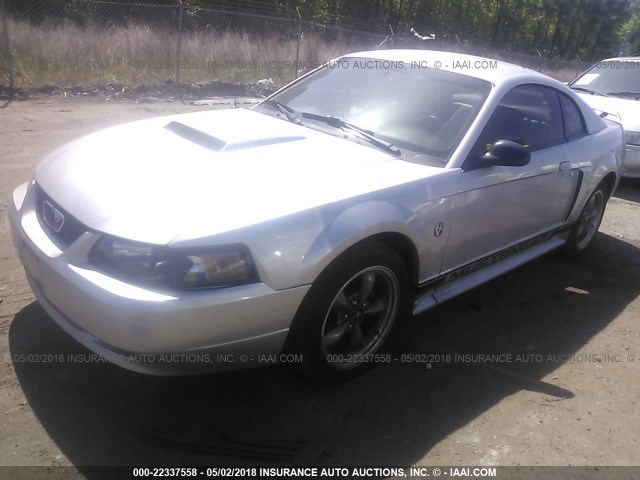 1FAFP42X74F119101 - 2004 FORD MUSTANG GT SILVER photo 2