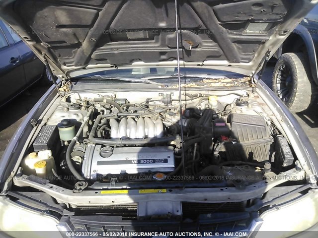 JN1CA21D9XT220384 - 1999 NISSAN MAXIMA GLE/GXE/SE GRAY photo 10