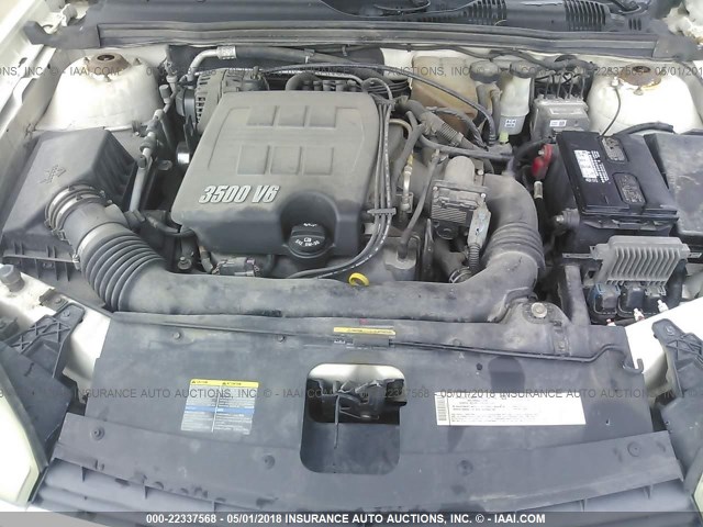 1G1ZT52875F333260 - 2005 CHEVROLET MALIBU LS WHITE photo 10