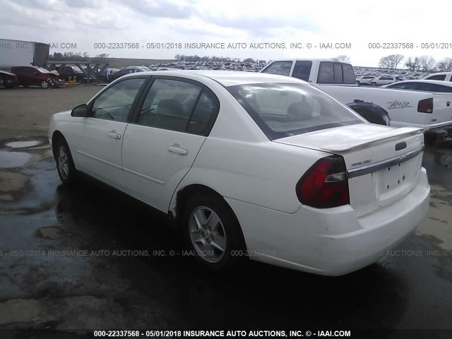 1G1ZT52875F333260 - 2005 CHEVROLET MALIBU LS WHITE photo 3