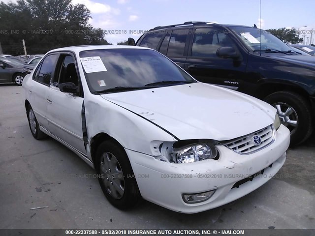 1NXBR12E11Z424953 - 2001 TOYOTA COROLLA CE/LE/S WHITE photo 1