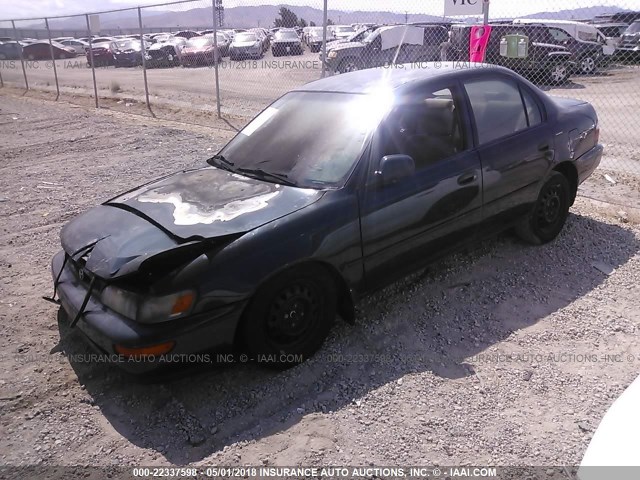 1NXBB02E9VZ622460 - 1997 TOYOTA COROLLA DX GREEN photo 2