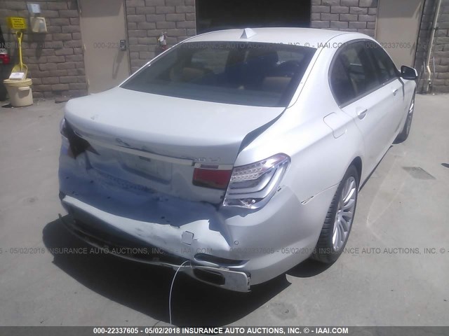 WBAKC8C5XCC436828 - 2012 BMW 750 LXI WHITE photo 4