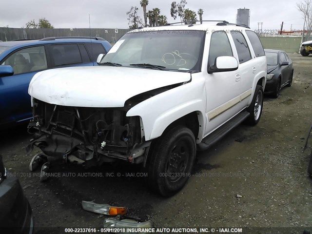 1GNEC13TX5R140804 - 2005 CHEVROLET TAHOE C1500 WHITE photo 2