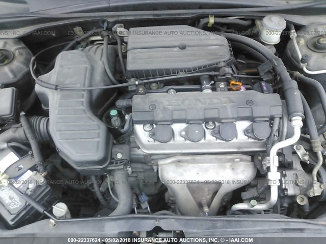 1HGEM22384L056058 - 2004 HONDA CIVIC DX VP BLACK photo 10