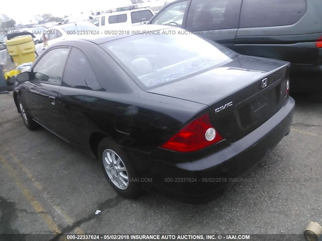1HGEM22384L056058 - 2004 HONDA CIVIC DX VP BLACK photo 3
