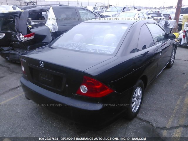 1HGEM22384L056058 - 2004 HONDA CIVIC DX VP BLACK photo 4