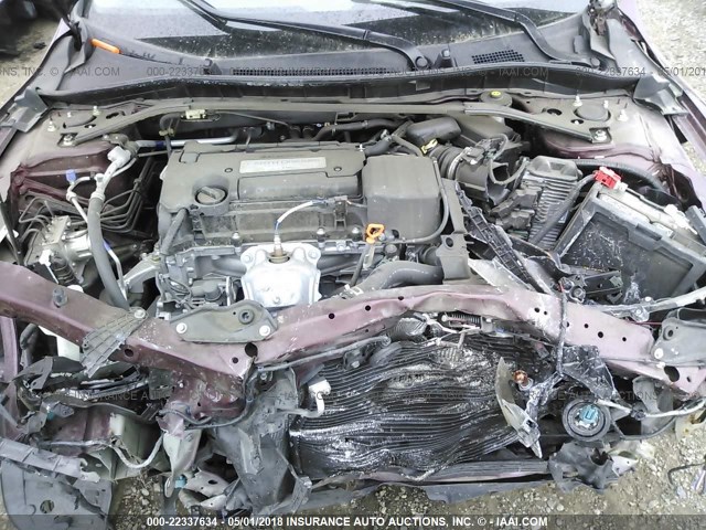 1HGCR2F54FA103864 - 2015 HONDA ACCORD SPORT 勃艮第红 照片 10