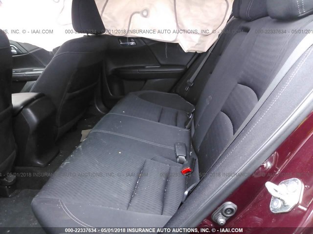 1HGCR2F54FA103864 - 2015 HONDA ACCORD SPORT 勃艮第红 照片 8