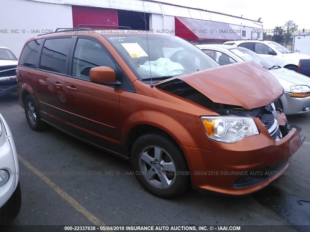 2D4RN3DGXBR667459 - 2011 DODGE GRAND CARAVAN MAINSTREET ORANGE photo 1