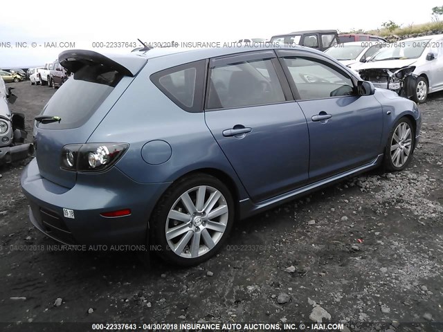 JM1BK34LX71722248 - 2007 MAZDA SPEED 3 蓝色 照片 4