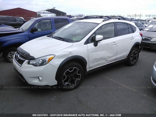 JF2GPAMC9F8210760 - 2015 SUBARU XV CROSSTREK 2.0 LIMITED WHITE photo 2