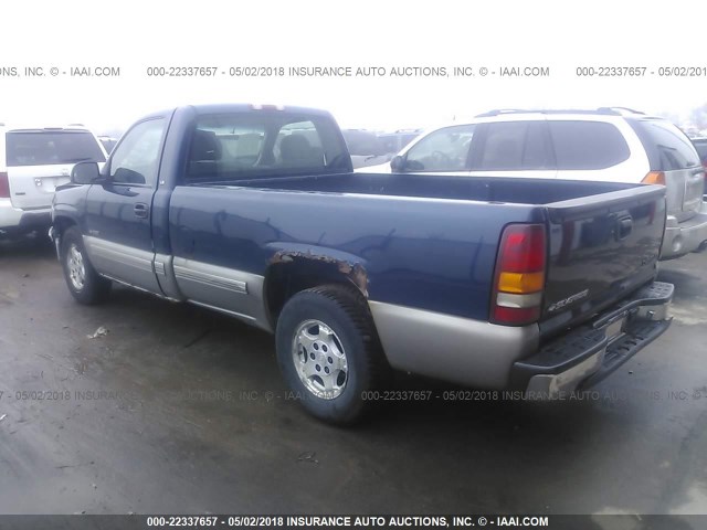 1GCEC14V71Z245478 - 2001 CHEVROLET SILVERADO C1500 BLUE photo 3